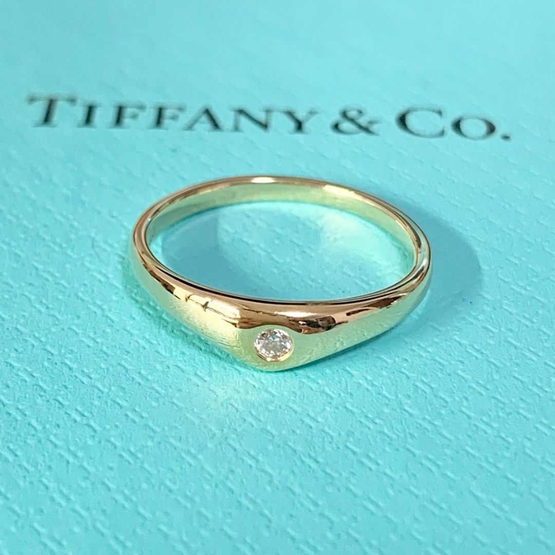 美品 TIFFANY&Co. ティファニー バンドリング K18 ダイヤモンド