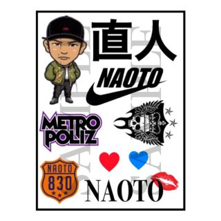 トゥエンティーフォーカラッツ(24karats)の※ハガキ半分サイズ*NAOTO タトゥーシール(その他)