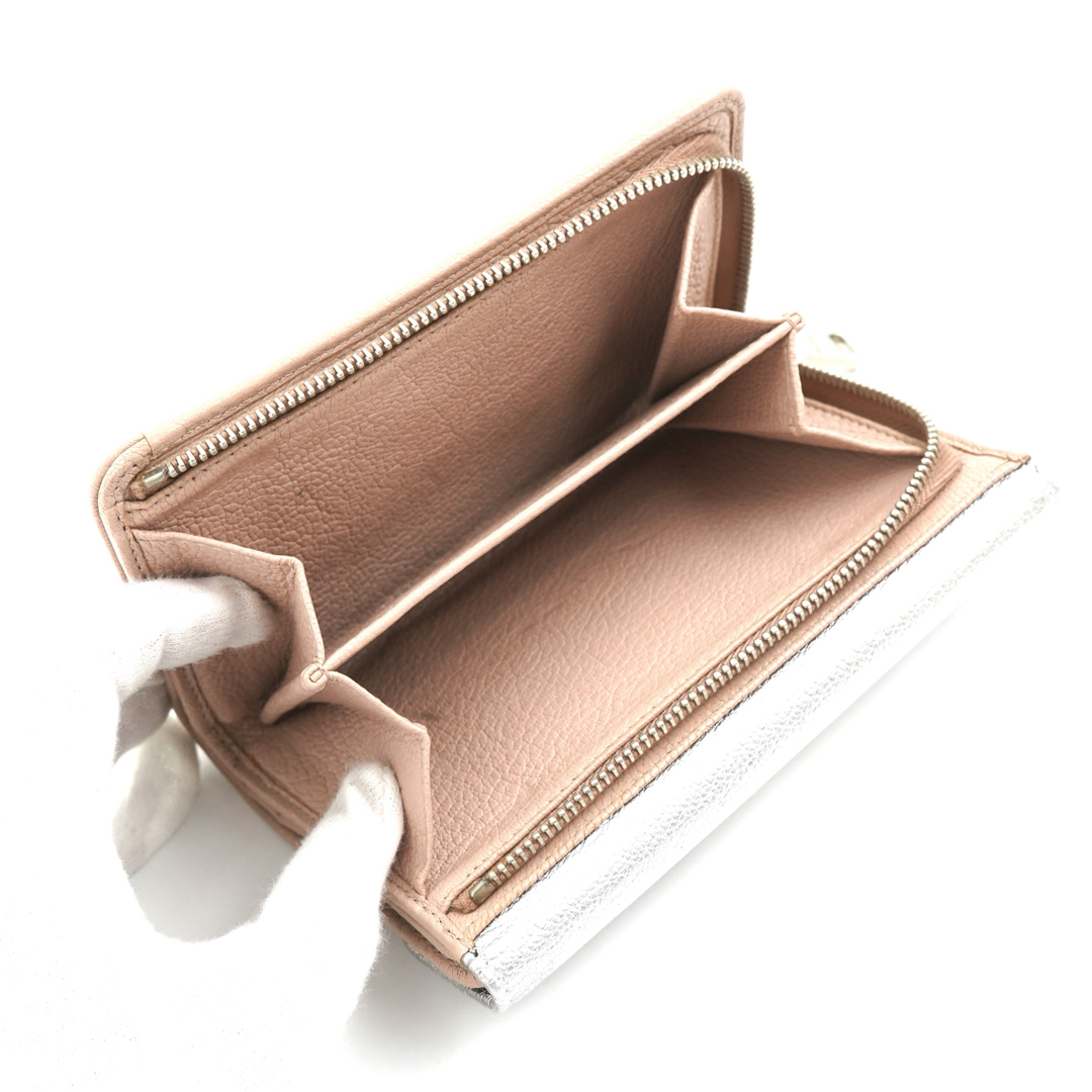 極美品✨ miumiu  ミュウミュウ  三つ折り財布  オルキデアピンク