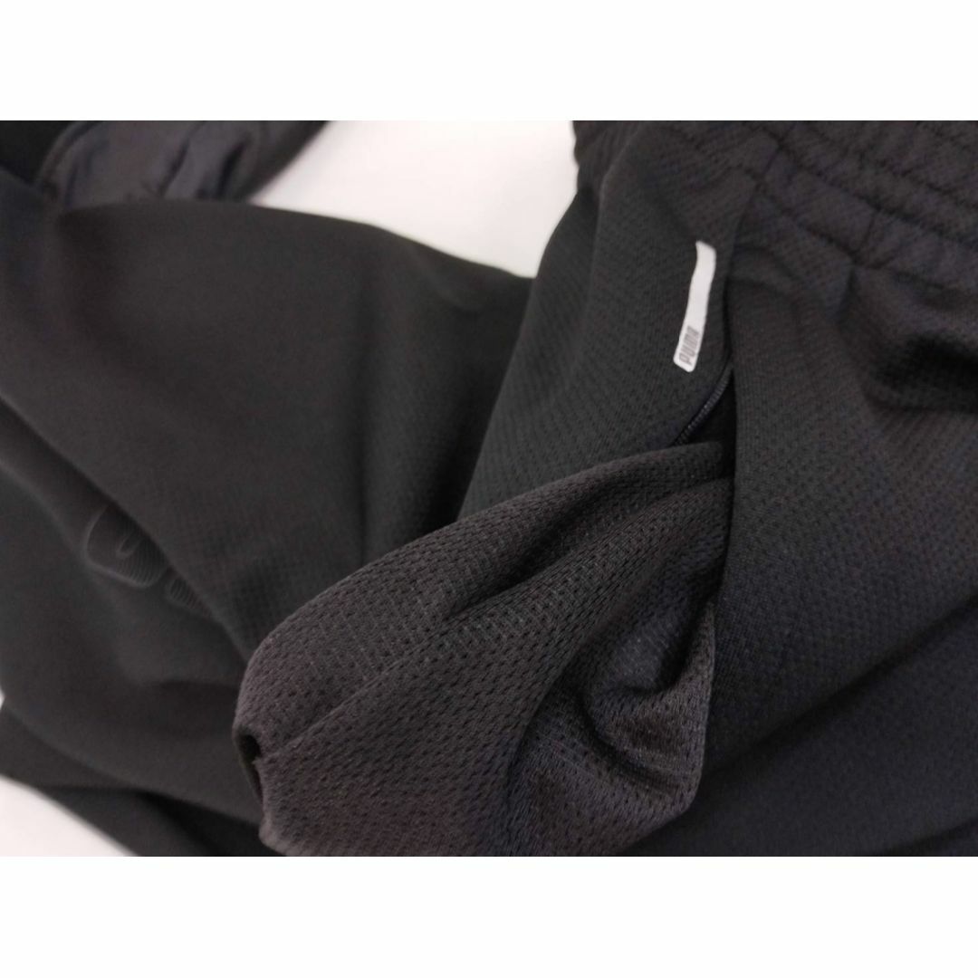 XL）黒）プーマ★トレーニングパンツ ロング丈裾細身ファスナー 518851秋冬
