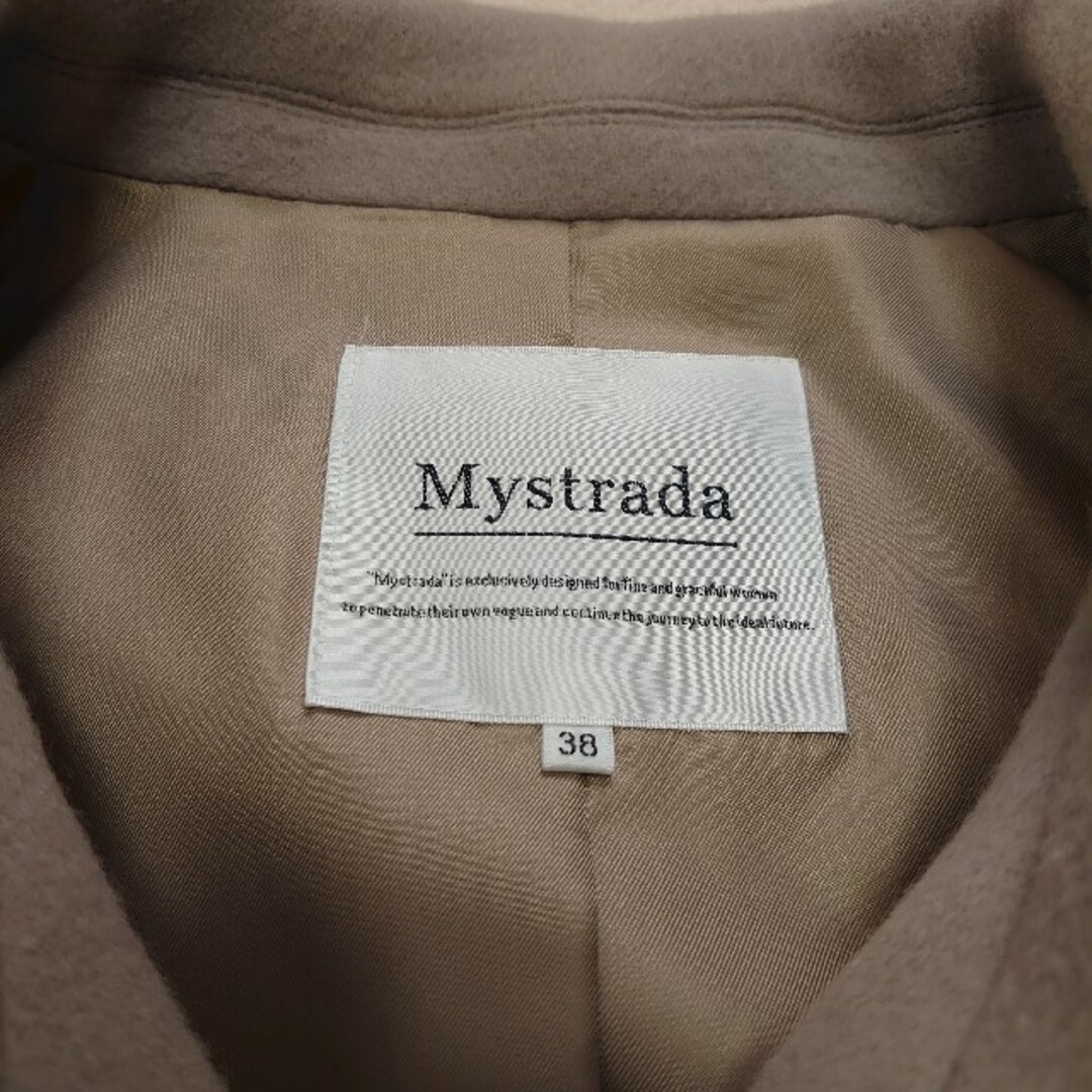Mystrada(マイストラーダ)のマイストラーダ　ショート コート　モカ レディースのジャケット/アウター(ブルゾン)の商品写真