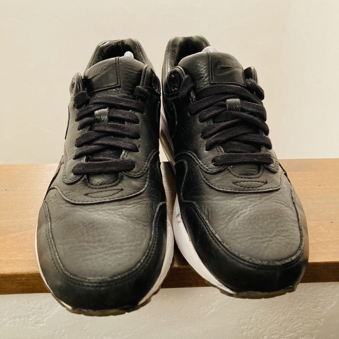 美品　NIKE AIR MAX 1 PINNACLE BLACK LEATHER