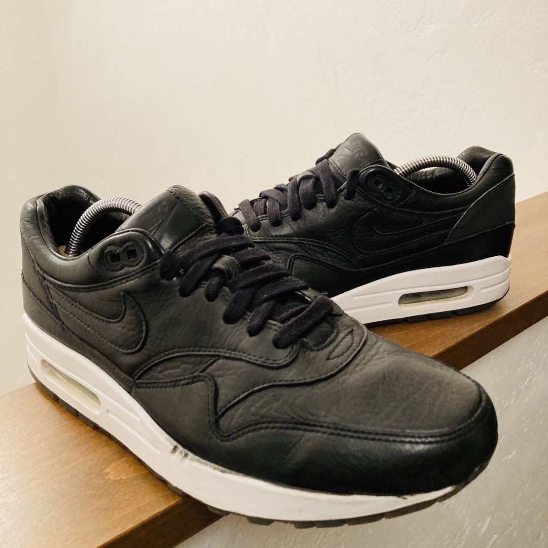 美品　NIKE AIR MAX 1 PINNACLE BLACK LEATHER