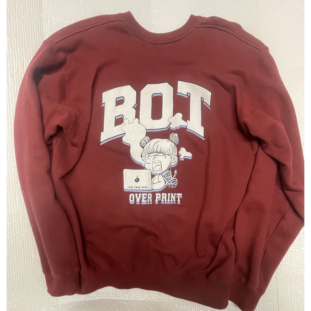 OVER PRINT BOT CREWNECK PULLOVERトップス