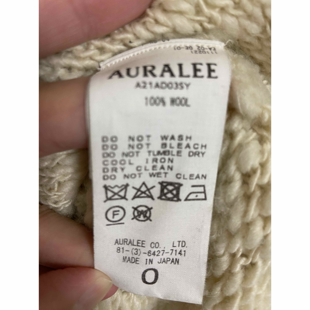 AURALEE 21aw wool slub knit one-piece