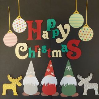 壁面飾り☆保育壁面☆施設壁面☆冬☆クリスマス☆トムテ妖精(各種パーツ)