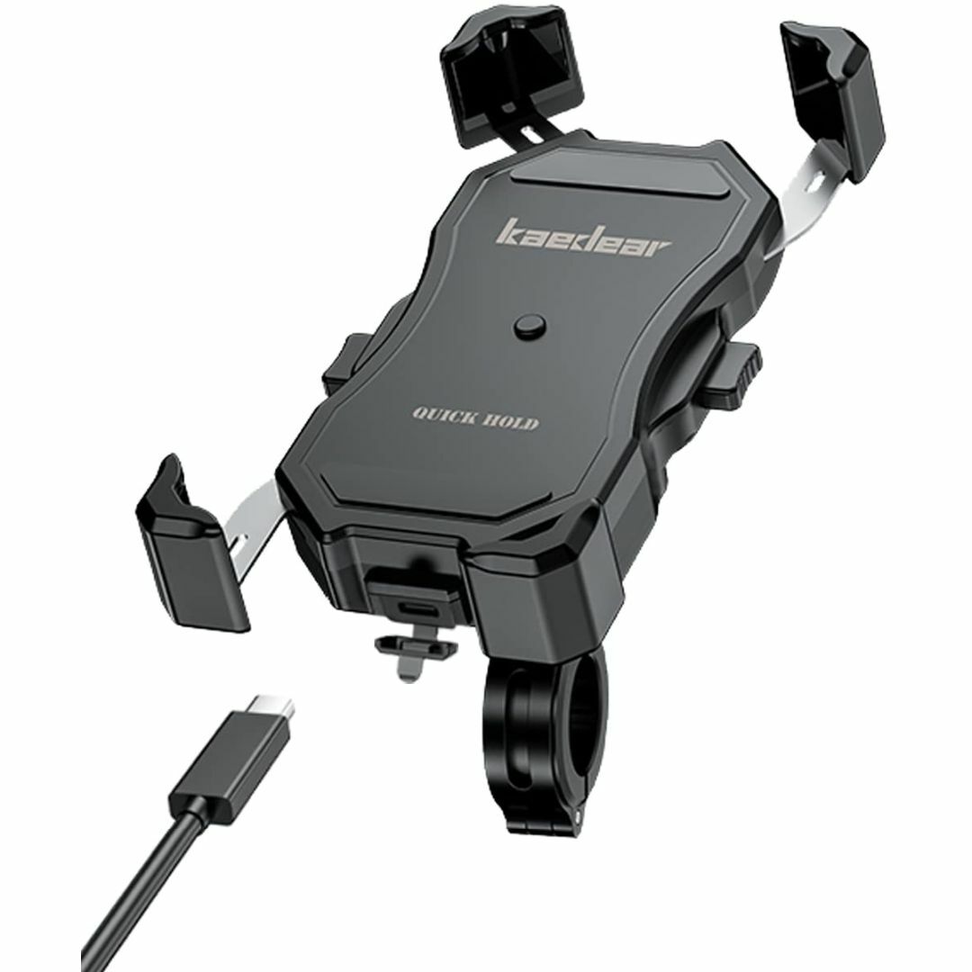 Kaedearカエディア スマホホルダー QI ワイヤレス充電 防水 USB 電