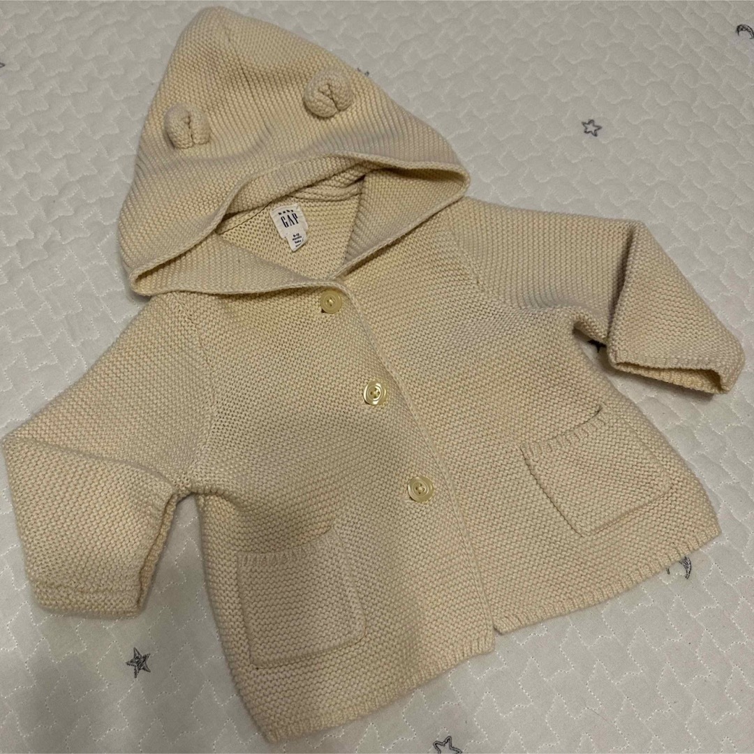 babyGAP(ベビーギャップ)のGAPbaby☆ブラナンベアガーターセーターカーディガン キッズ/ベビー/マタニティのベビー服(~85cm)(カーディガン/ボレロ)の商品写真