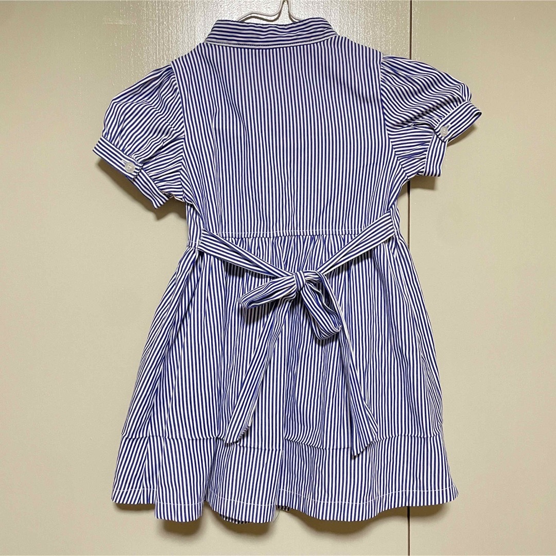 ストライプワンピース　100cm キッズ/ベビー/マタニティのキッズ服女の子用(90cm~)(ワンピース)の商品写真