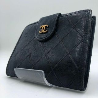 CHANEL - 【 良品 】 シャネル がま口 折り財布 マトラッセ ココマーク