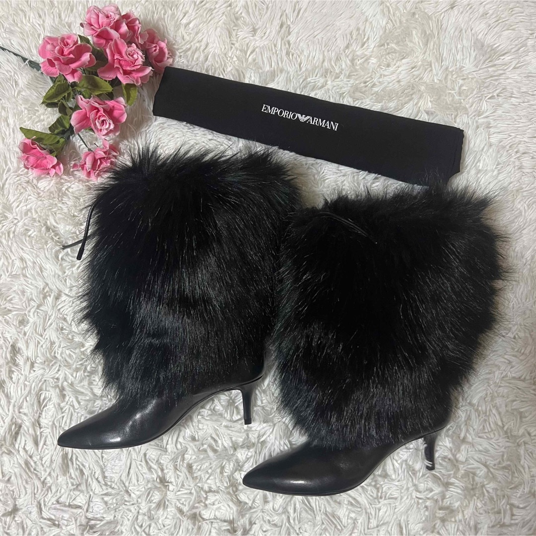 Emporio Armani - 【超美品】エンポリオアルマーニ 定価85000円 ファー