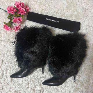 Emporio Armani - 【超美品】エンポリオアルマーニ 定価85000円 ファー