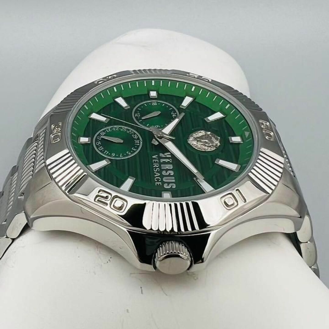 ヴェルサス ヴェルサーチ 腕時計 メンズ 新品クォーツ グリーン ケース付属 緑