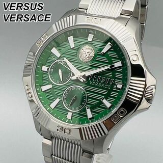 ヴェルサーチ(VERSACE)のヴェルサス ヴェルサーチ 腕時計 メンズ 新品クォーツ グリーン ケース付属 緑(腕時計(アナログ))