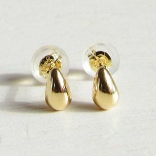 18K K18 ピアス スタッド ドロップ18金 刻印 18KYG 刻印あり