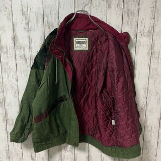 FORENZA アメリカ古着 ジャケット ブルゾン 裏キルティング 花柄 メンズ