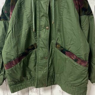 FORENZA アメリカ古着 ジャケット ブルゾン 裏キルティング 花柄 メンズ