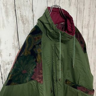 FORENZA アメリカ古着 ジャケット ブルゾン 裏キルティング 花柄 メンズ