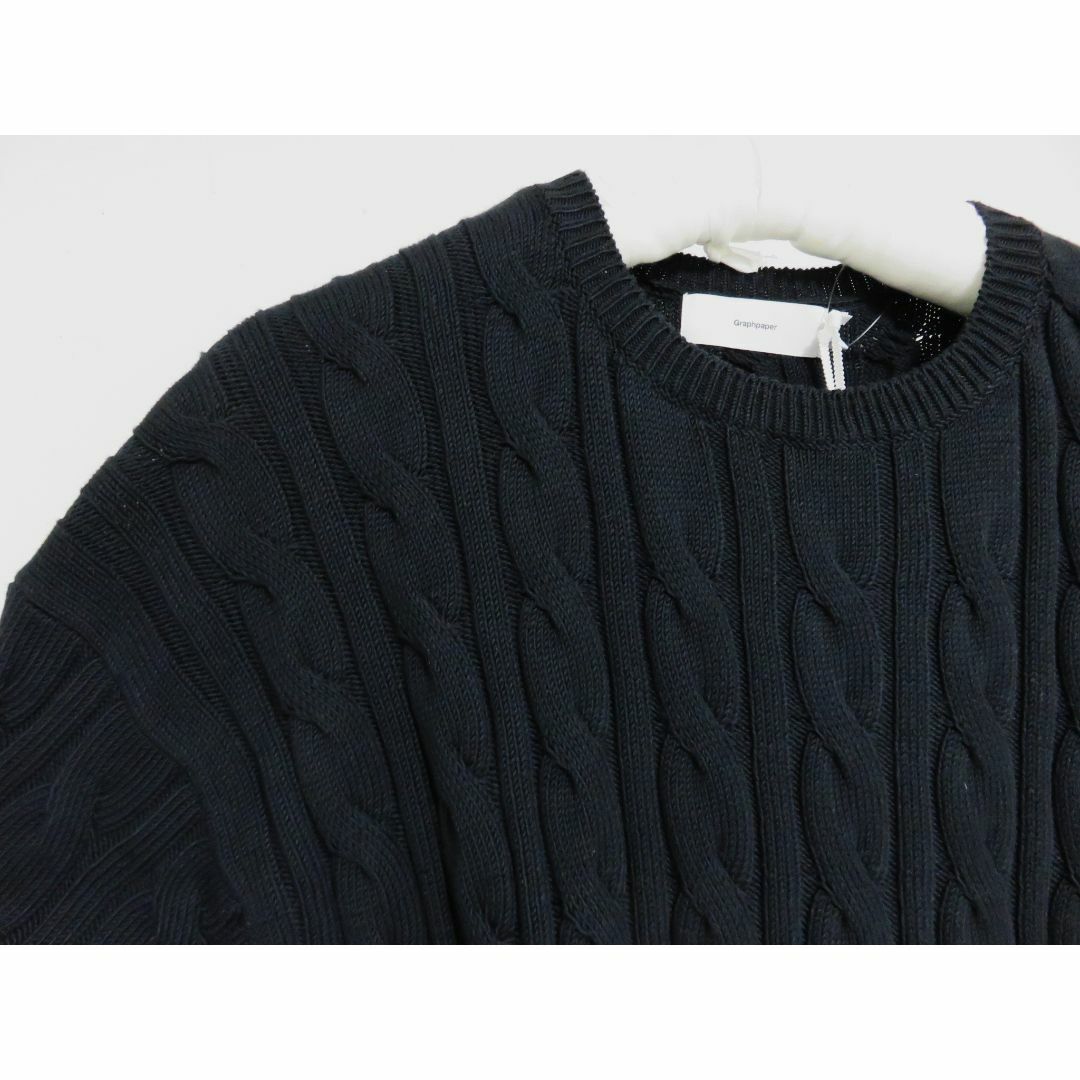 Graphpaper - Graphpaper × L'ECHOPPE コットン ケーブル ニット Graphpaper - Graphpaper × L'ECHOPPE コットン ケーブル ニット
