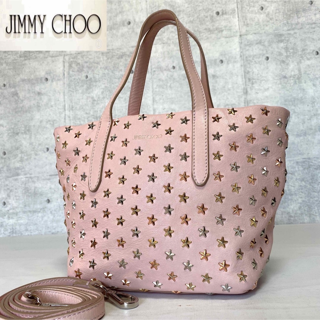 JIMMY CHOO - 【良品】JIMMY CHOO MINISARA ベビーピンク2WAY ...