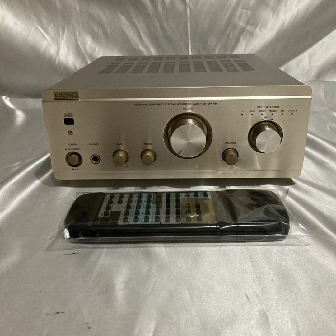 新同 コンパクトプリメインアンプ デノン UPA F88 DENON リモコン-