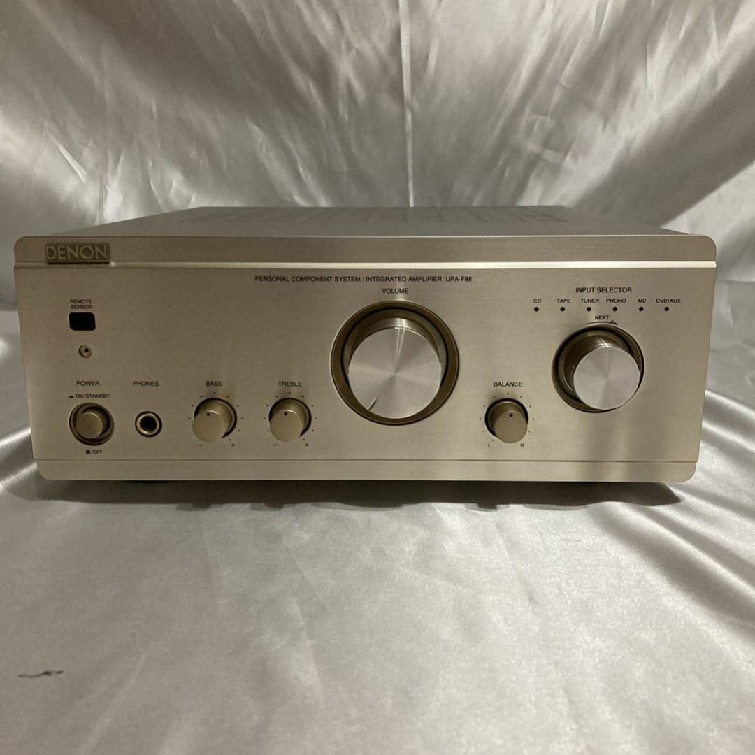 新同 コンパクトプリメインアンプ デノン UPA F88 DENON リモコン-