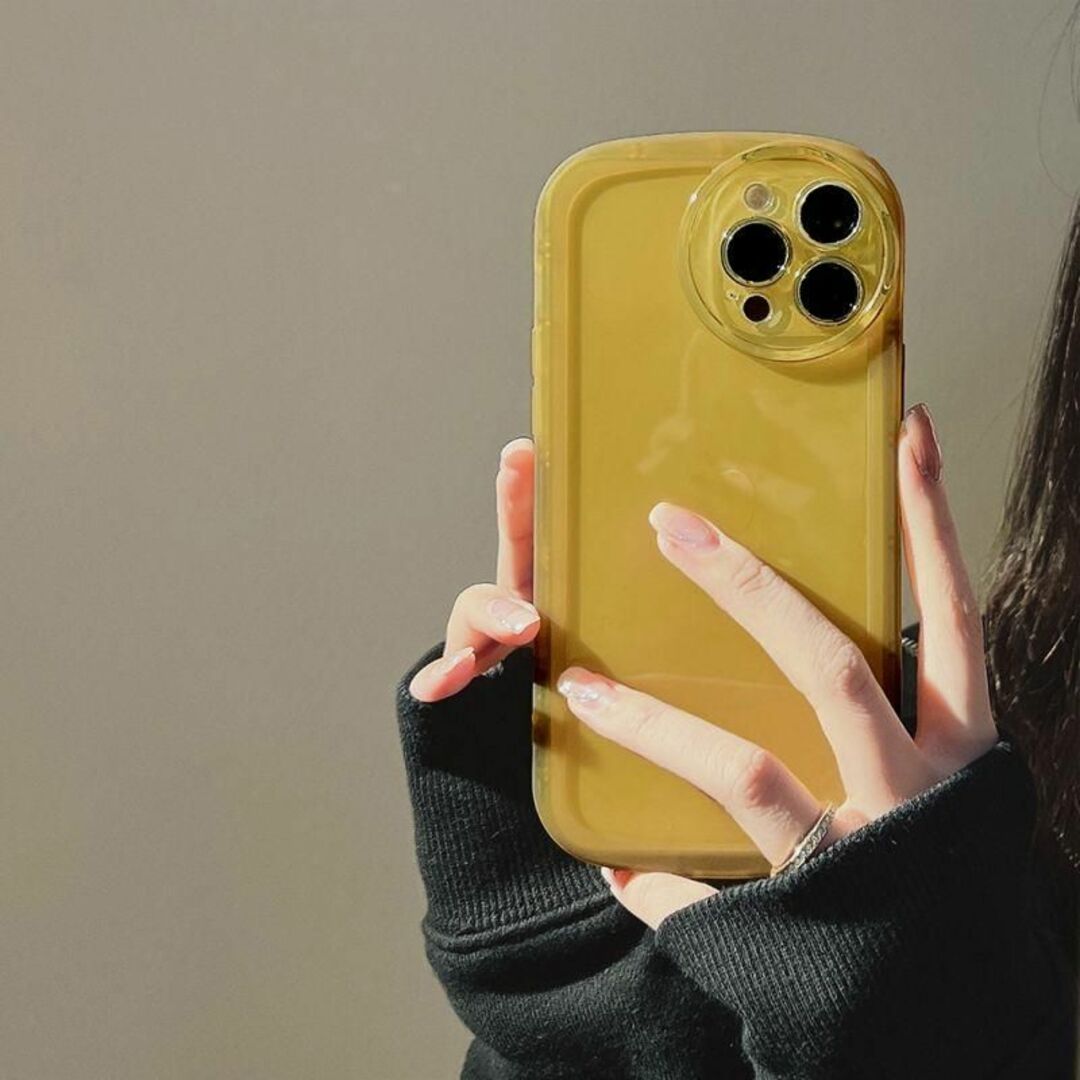 iPhone15 ケース 可愛い透明 アイフォン 耐衝撃 指紋防止 レンズ保護 スマホ/家電/カメラのスマホアクセサリー(iPhoneケース)の商品写真