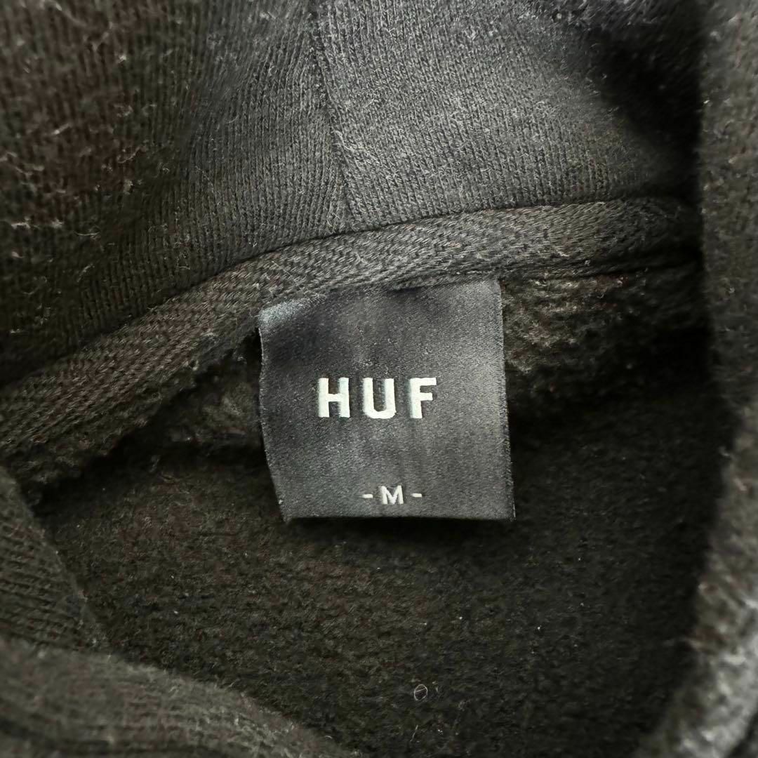 HUF　ハフ　プルオーバースウェットパーカー　黒　Mサイズ 9