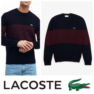 ラコステ(LACOSTE)のLACOSTE  パネルボーダーリブニット　セーター(ニット/セーター)