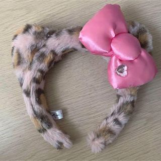 柔らかい キティちゃん レオパード柄 カチューシャ カチューシャキティ 柔らかい キティちゃん レオパード柄 カチューシャ カチューシャキティ