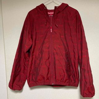 シュプリーム(Supreme)のSupreme JACQUARD WINDBREAKER DARK RED(ナイロンジャケット)