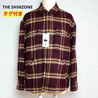 シンゾーン(Shinzone)のタグ付き✨️THE SHINZONE　シンゾーン　CPOチェックジャケット　36(シャツ/ブラウス(長袖/七分))