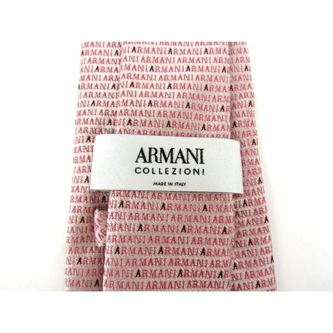 ARMANI COLLEZIONI(アルマーニ コレツィオーニ)のアルマーニコレッツォーニ ブランドネクタイ ロゴグラム柄 総柄 シルク イタリア製 メンズ ピンク ARMANI COLLEZIONI メンズのファッション小物(ネクタイ)の商品写真