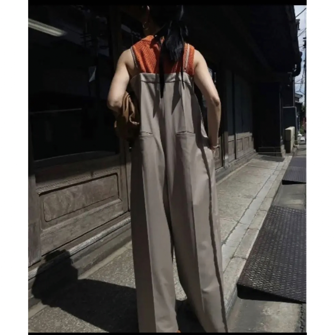 SIDE CUT OFF SUSPENDER PANTS