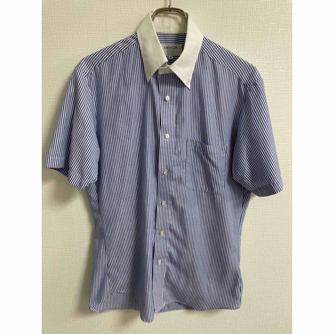 ORIHICA(オリヒカ)のORIHICA オリヒカ ワイシャツ ワイドカラー オープンカラー 半袖 メンズのトップス(シャツ)の商品写真