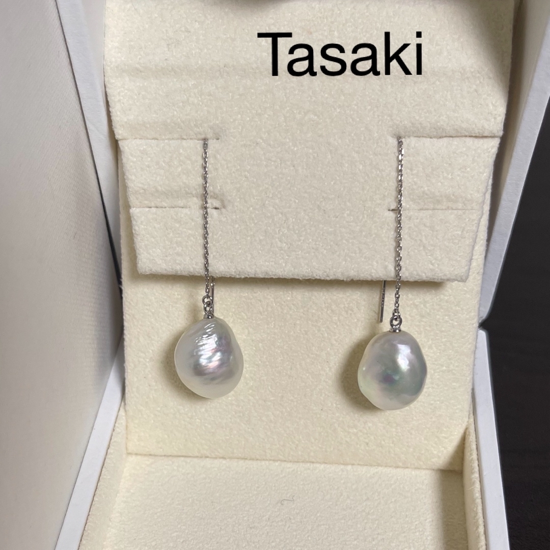 TASAKI(タサキ)の【美品】Tasaki/田崎白蝶バロックパールピアス12.6x14mm レディースのアクセサリー(ピアス)の商品写真