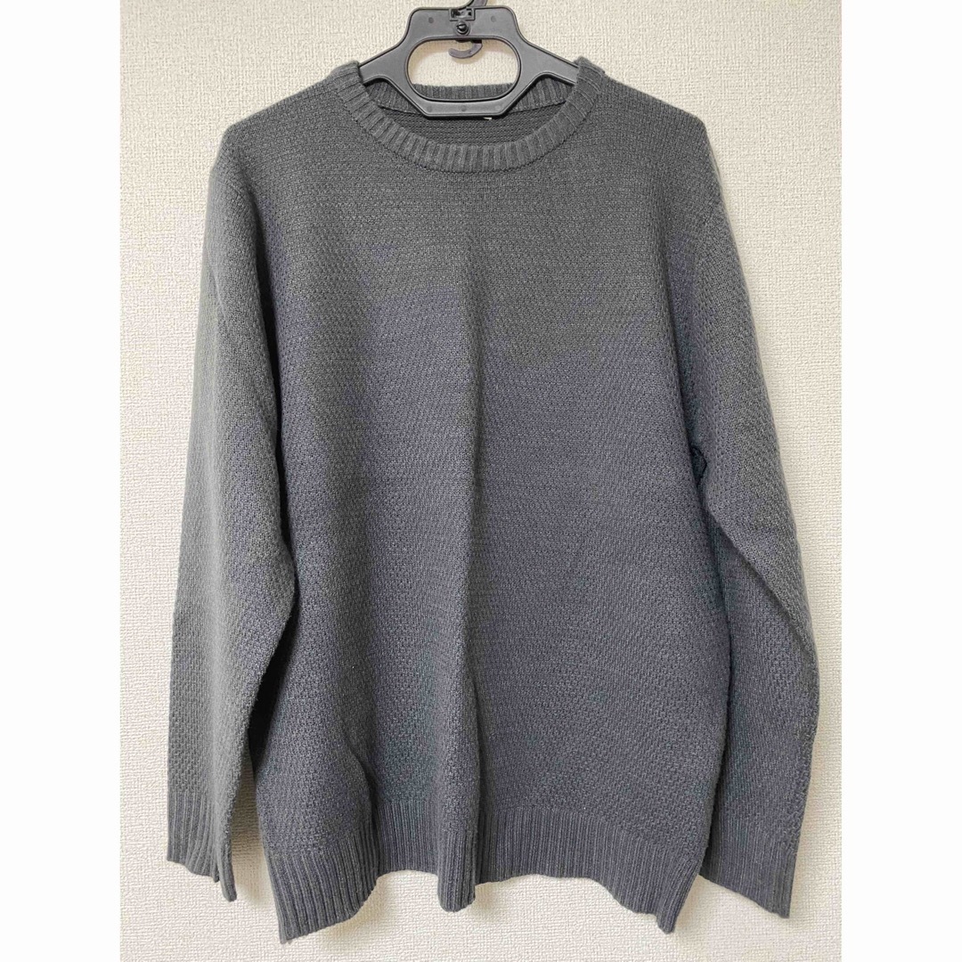 GU(ジーユー)のセーター　スウェット　ニット　グレー メンズのトップス(ニット/セーター)の商品写真