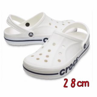 クロックス(crocs)の新品 28㎝ クロックス バヤバンド クロッグ ホワイト(サンダル)