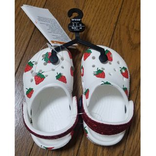 クロックス(crocs)のクロックス　CROCS　クラシック フード プリント クロッグ キッズ(サンダル)