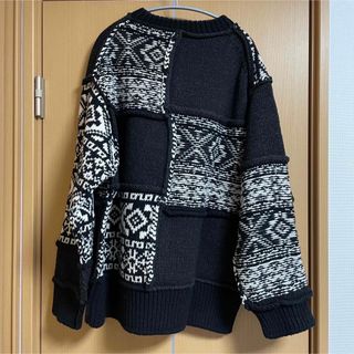 Name. 20AW NORDIC PATCHWORK KNIT SWEATER