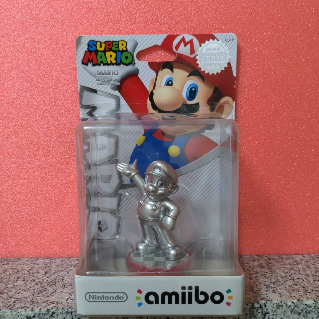 amiibo マリオシルバー　アミーボ　マリオシルバー