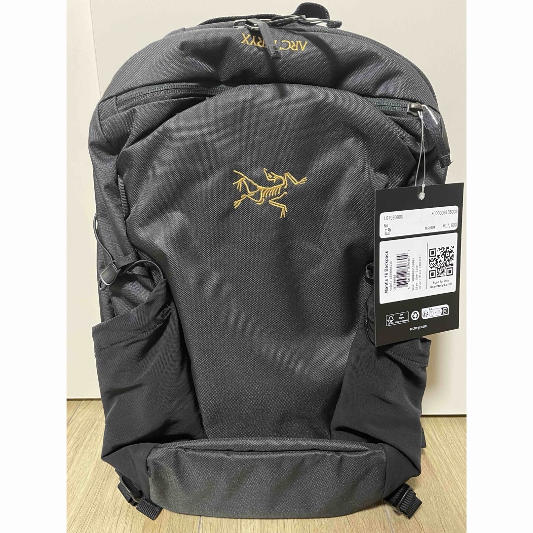 新品未使用品 アークテリクス ARC’TERYX マンティス16 ブラック