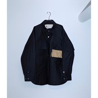 マルタンマルジェラ(Maison Martin Margiela)のOUAT オーユーエーティー / CPO SHIRT ブラック(シャツ)