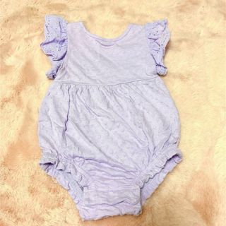 ベビーギャップ(babyGAP)の♡ベビーGAP♡パープル ロンパース（70cm）♡(ロンパース)