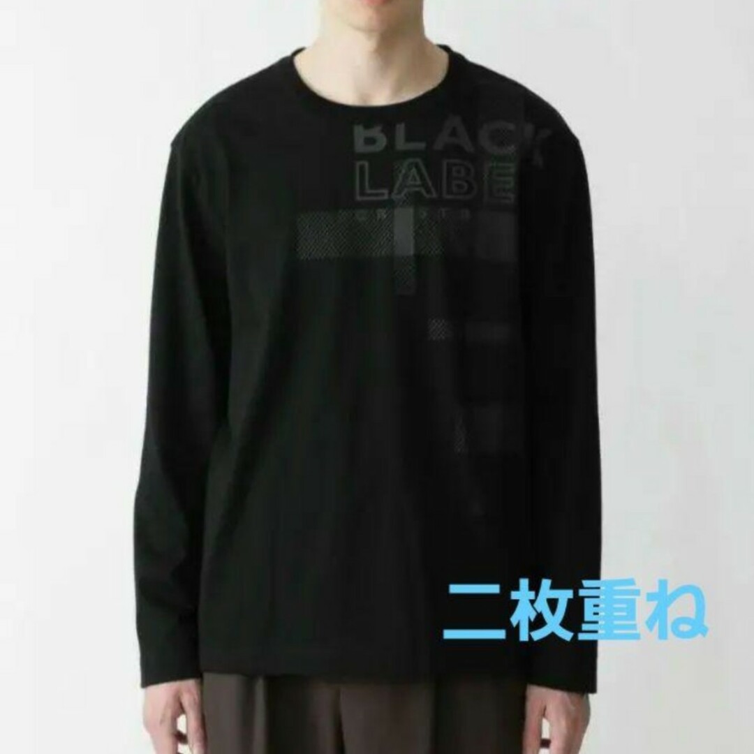 新品】ブラックレーベルクレストブリッジ カットソー 紺 L バーバリー 813-