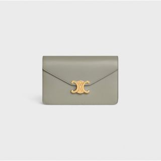 セリーヌ(celine)の新作 新品 CELINE セリーヌ チェーンウォレット マーゴ グリーンクレイ(財布)