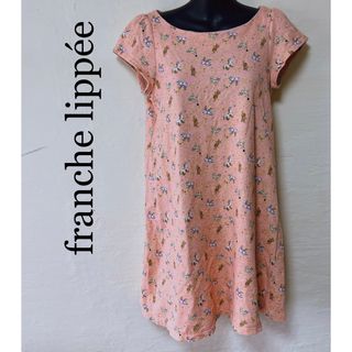 フランシュリッペ(franche lippee)の【美品】フランシュリッペ 動物柄 ワンピース チュニック Mサイズ(ひざ丈ワンピース)