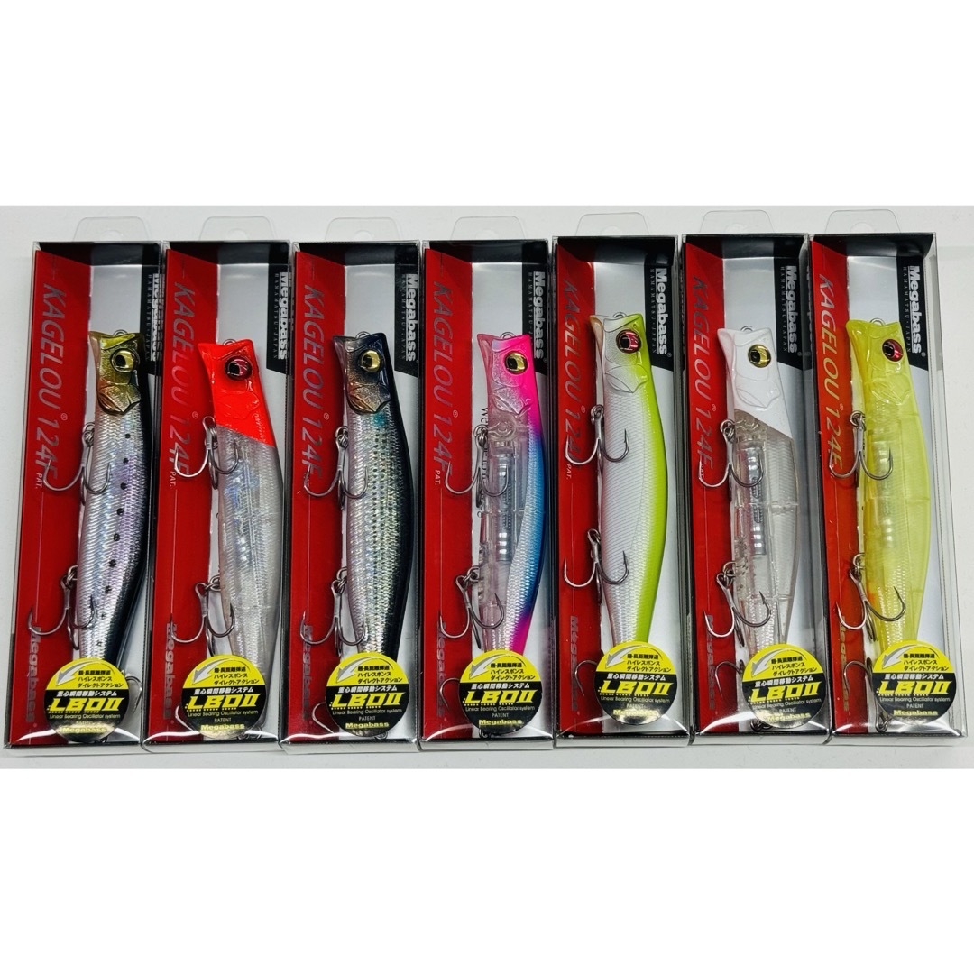 メガバス カゲロウ 124F 7色セット売り - ルアー用品