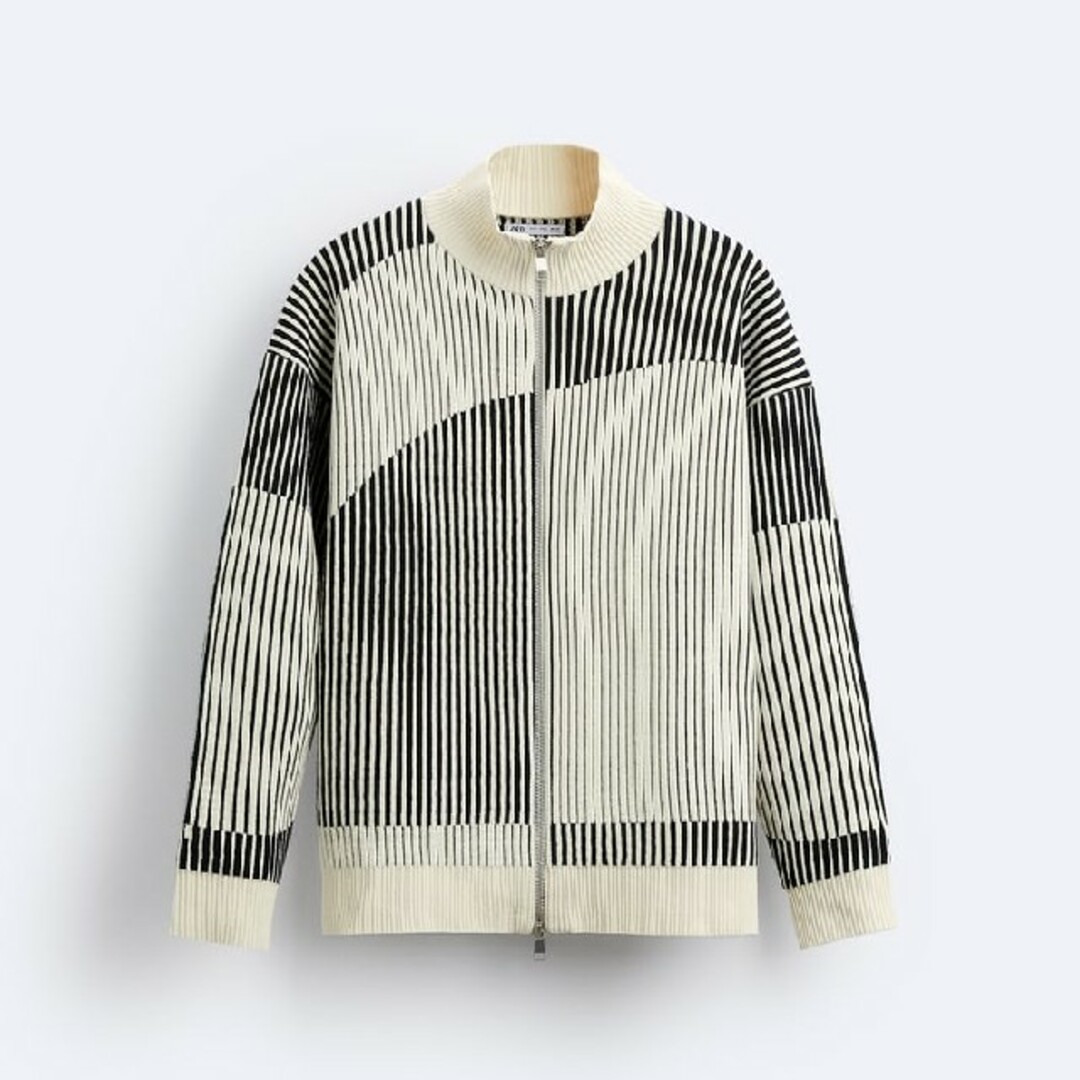 ZARA　コントラストシェニールカーディガン　目黒蓮着用