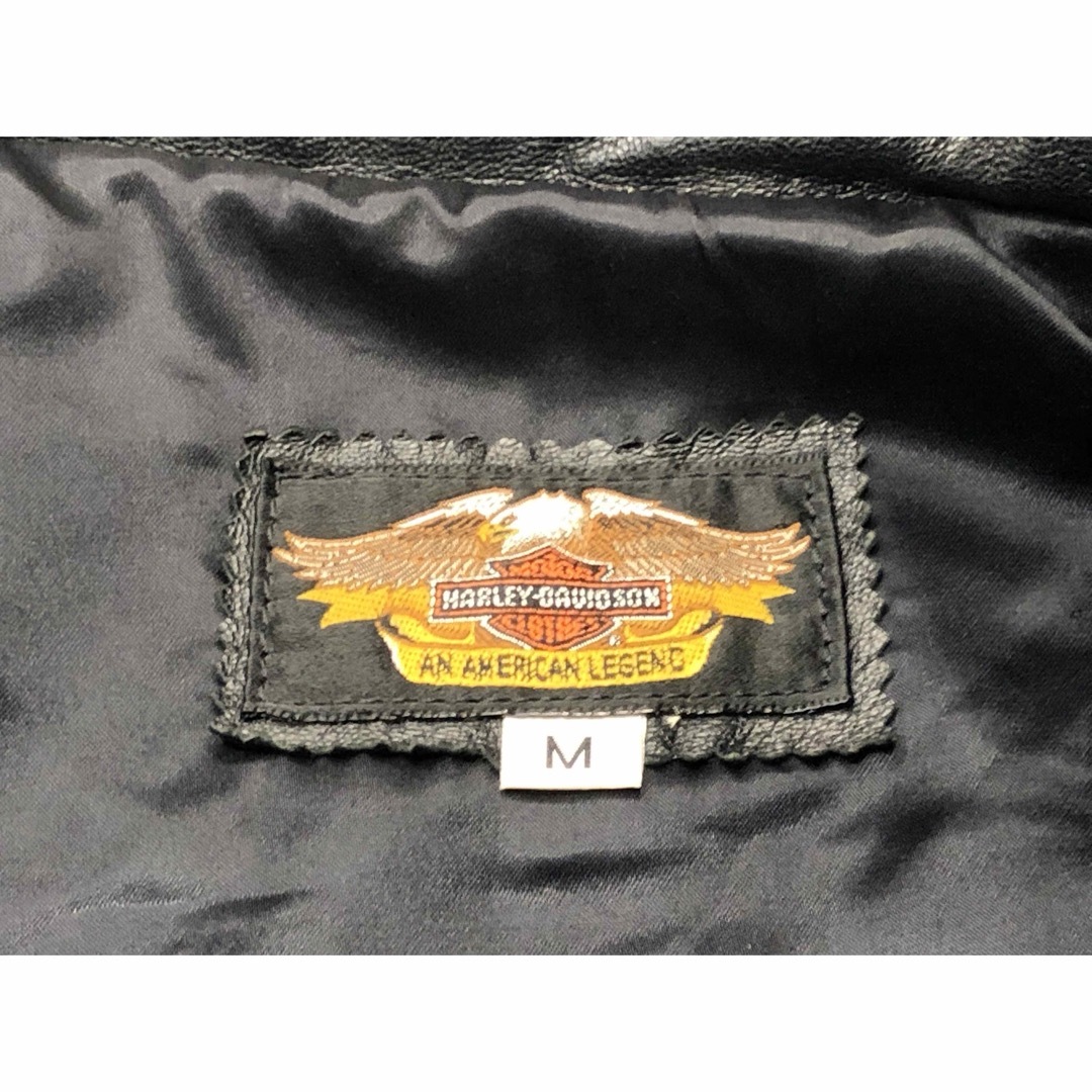 Harley Davidson(ハーレーダビッドソン)の【稀少！全面刺繍！入手困難】美品羊革ハーレーダビッドソン　ライダース　ジャケット メンズのジャケット/アウター(ライダースジャケット)の商品写真